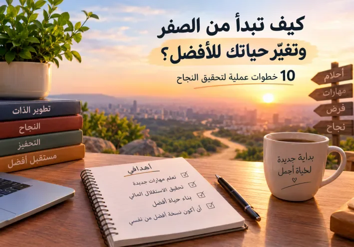 كيف تبدأ من الصفر وتغيّر حياتك للأفضل؟ 10 خطوات عملية لتحقيق النجاح