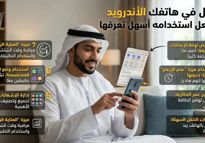 7 حيل في هاتفك الأندرويد قد لا تعرفها ستجعل استخدامه أسهل