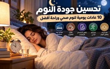 تحسين جودة النوم: عشر عادات يومية لنوم صحي وراحة أفضل.