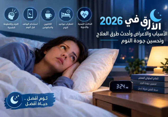 الأرق في 2026.. الأسباب والأعراض وأحدث طرق العلاج وتحسين جودة النوم