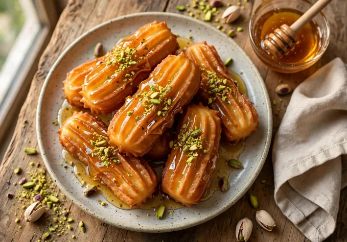 طريقة عمل بلح الشام المقرمش في المنزل بدون ما يشرب زيت