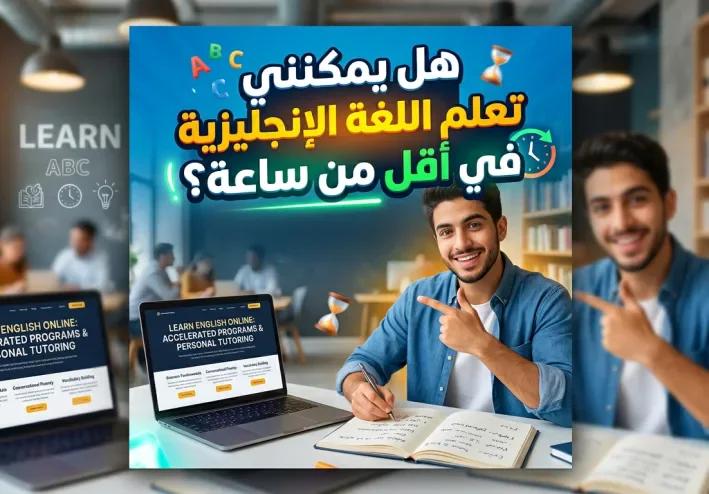هل يمكن تعلّم اللغة الإنجليزية في أقل من ساعة يوميًا؟