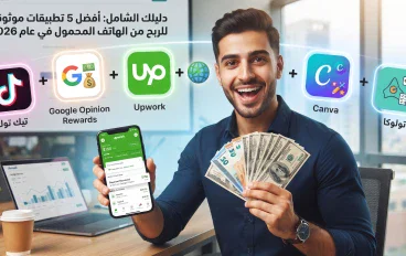 اليك افضل 5 تطبيقات للربح عبر الانتر نت في 2026
