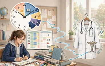 لو عايز طب ابدأ من ساعتك مش من كتابك