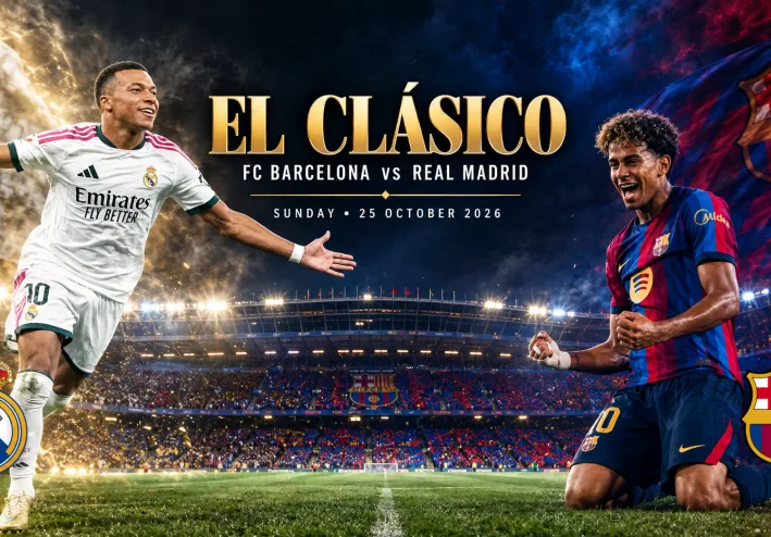 موعد مباراة ريال مدريد وبرشلونة يوم الأحد 25 أكتوبر وأهم الأخبار والتفاصيل