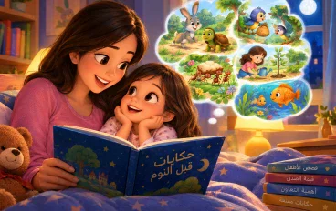5 قصص أطفال قصيرة قبل النوم فيها حكايات جميلة ودروس مفيدة