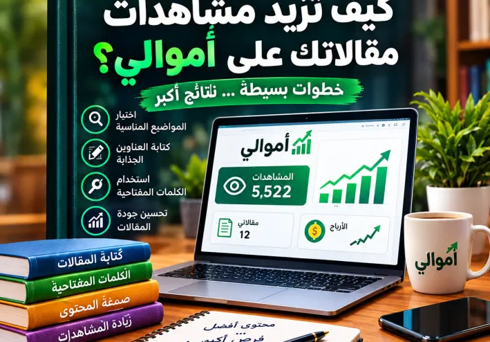 كيف تزيد مشاهدات مقالاتك على أموالي؟ دليل عملي للمبتدئين
