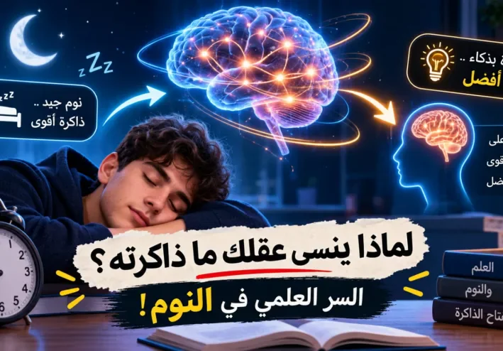 لماذا ينسى عقلك ما ذاكرته رغم ساعات الدراسة؟ السر العلمي الذي يحدث أثناء النوم!