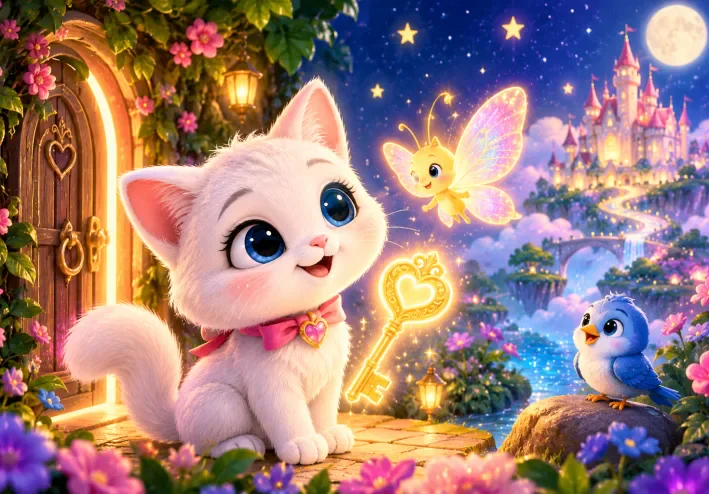 حكاية القطة لولو ومفتاح الأحلام السحرية 🐱✨ | قصة أطفال قبل النوم | حواديت جميلة