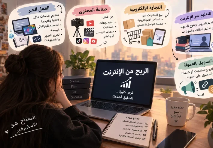 طرق الربح من الإنترنت وأهم مجالات العمل الرقمي