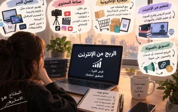 طرق الربح من الإنترنت وأهم مجالات العمل الرقمي