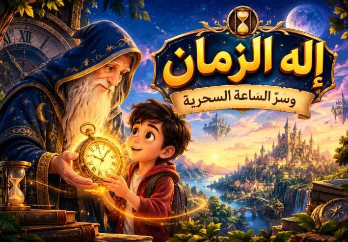 ⏳ قصة إله الزمان وسرّ الساعة السحرية