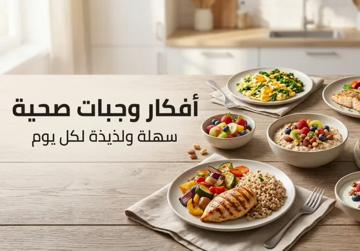 أفكار وجبات صحية وسهلة للفطور والغداء والعشاء