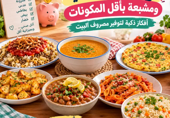 7 وجبات اقتصادية ومشبعة بأقل المكونات.. أفكار توفر في مصروف البيت