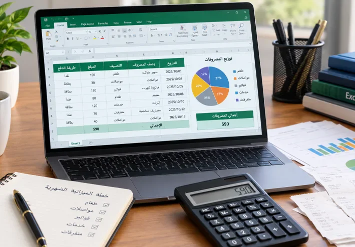 كيفية استخدام Excel لتنظيم المصروفات الشخصية بسهولة