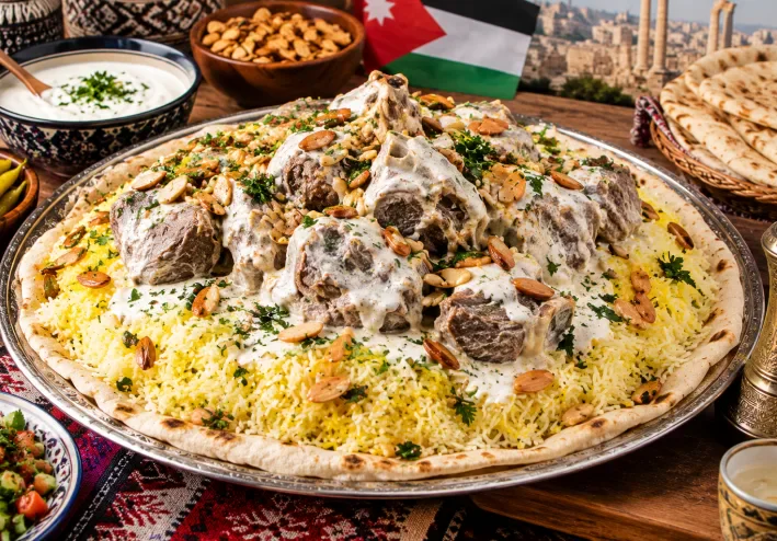 🍖 المنسف باللحم الأردني الأصلي - طريقة التحضير خطوة بخطوة