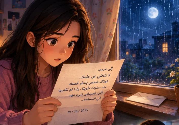 🌙 سر الرسالة اللي وصلت من المستقبل