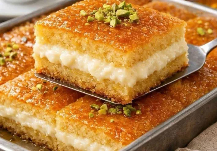 طريقة عمل الكنافة بالقشطة في المنزل 🍮 قرمشة ذهبية وحشوة كريمية بمذاق لا يُقاوم