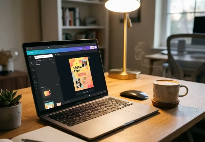 ازاي تعمل تصميمات احترافية ببرنامج Canva من غير أي خبرة في التصميم