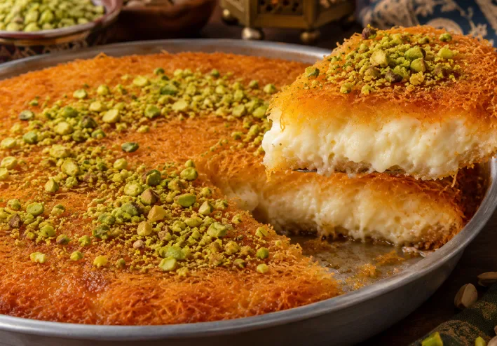 طريقة عمل الكنافه بالقشطة
