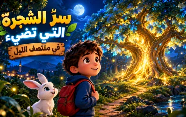 سرّ الشجرة التي تضيء في منتصف الليل 🌳✨