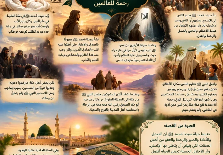 قصه سيدنا محمد صلى الله عليه وسلم