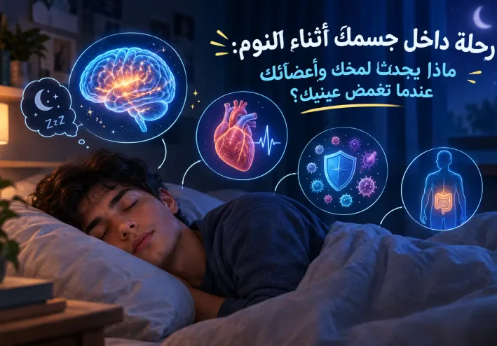 ماذا يحدث لجسمك عندما تنام ؟ أسرار لا تعرفها عن جسمك تحدث أثناء النوم